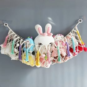   Kézzel szőtt játék tároló függőágy, dekoratív tároló