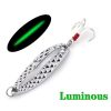 FUNPESCA Luminous Spinner Spoon Horgászcsali – Éjszakai tackle flitteres csali tollas háromszögű horoggal