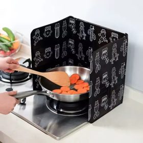   Alumínium összehajtható gáztűzhely fröccsenés gátló paraván