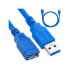 USB 3.0 Hosszabbító Adapter Kábel – Árnyékolt, Gyors Adatátvitel, 1.5 Méter