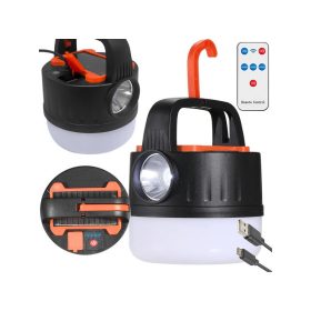 Túrázó lámpa, újratölthető LED USB, akasztóval