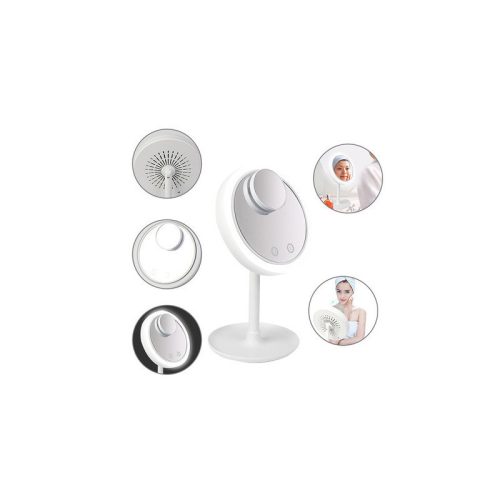 Sminktükör LED ventilátorral - Szépségápolási sminktükör LED világítással és ventilátorral