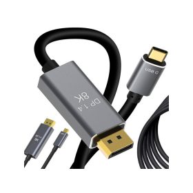   Kijelzőport USB-C 1.4 videó hang USB-C 8K 4K 2K kábel 1.8m