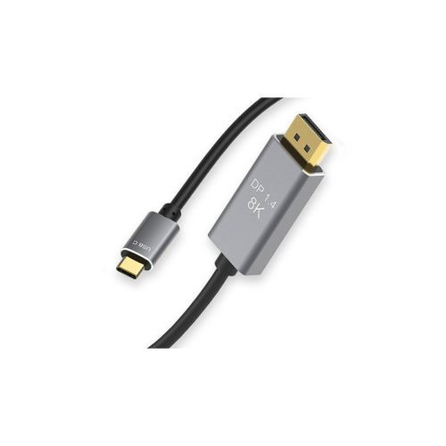 Kijelzőport USB-C 1.4 videó hang USB-C 8K 4K 2K kábel 1.8m