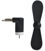 Fekete micro USB ventilátor