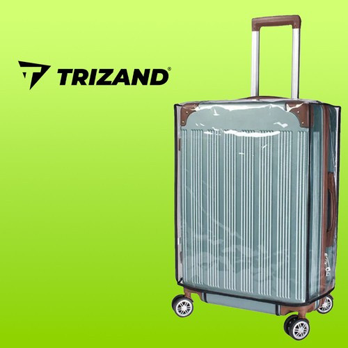 Átlátszó bőrönd borító, Trizand 23922 - Utazás, bőrönd védelem, borító, átlátható, fedő, kiegészítő, transzparens