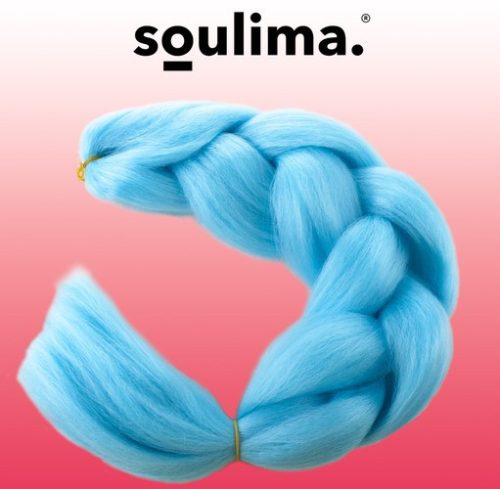 Kék szintetikus hajfonatok