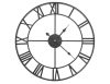 Retro fali óra - fekete, vintage design, falikaróra, modern időmérő, retró stílusú óra, dekorációs óra, falóra