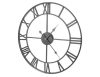 Retro fali óra - fekete, vintage design, falikaróra, modern időmérő, retró stílusú óra, dekorációs óra, falóra