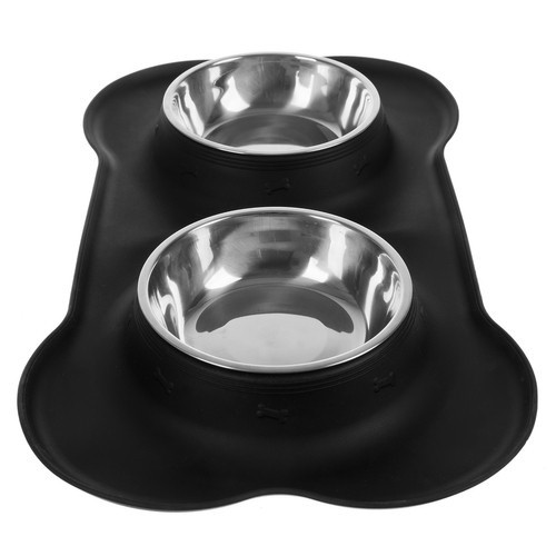 Purlov 21632 Dupla Tál - 450ml | Prémium Minőségű Etetőtál Kisállatoknak