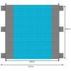 Beach/picnic blanket 208x208cm Trizand 21209