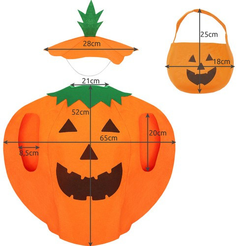 Gyerek Halloween Tök Jelmez - Kruzzel 21908 - Vidám és Kényelmes Öltözet