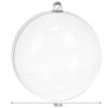 Transparent baubles 10cm - set of 5 Ruhhy 22276