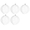 Transparent baubles 10cm - set of 5 Ruhhy 22276