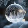 Transparent baubles 10cm - set of 5 Ruhhy 22276