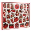 WOODEN HANGINGS / CHRISTMAS TREE BALLS 30 pcs