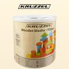 Kruzzel 22666 - 100 darabos fa építőkocka készlet gyerekeknek és kreatív építéshez