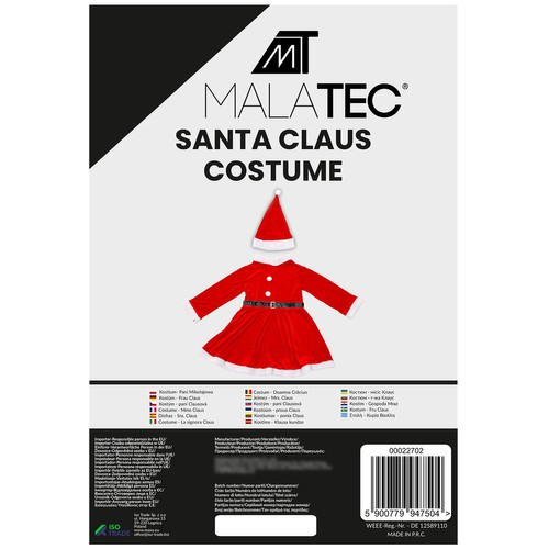 Karácsonyi Mrs. Claus Jelmez - Malatec 22702 - Ünnepi Hangulat és Elegancia