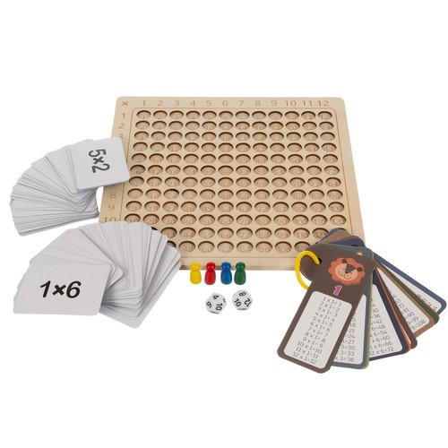 Kruzzel 24639 Oktató Multiplikációs Társasjáték - Gyermekek Matematikai Készségeinek Fejlesztésére