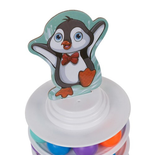Interaktív 'Penguin on the Tower' Arcade Játék - Kruzzel 24718 - Szórakoztató és Fejlesztő Játékélmény Gyerekeknek