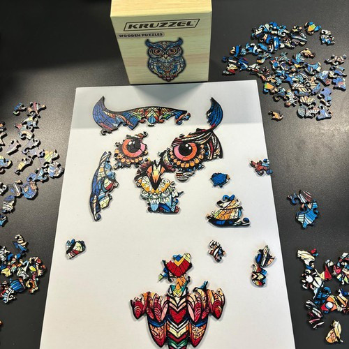 Kruzzel 24551 Prémium Fa Puzzle - Kreatív Kihívás és Szórakozás az Egész Családnak