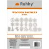 Wooden baubles - 20pcs Ruhhy