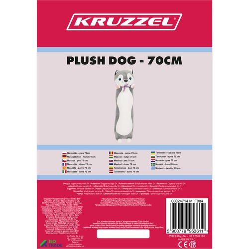 Kruzzel 24714 Plüss Kutyamascot - 70 cm-es Játékfigura Gyerekeknek és Felnőtteknek