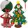 Felt Christmas tree with ornaments 24856