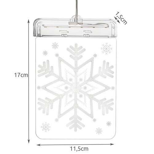 Üvegmozaik LED 3D-hópehely