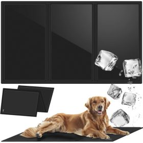   Purlov Nagyméretű Hűsítő Matrac Állatoknak - 110x70 cm - Kényelmes és Frissítő Pihenés Kutyáknak és Macskáknak