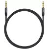 3.5mm AUX kábel - autóhoz, fejhallgatóhoz, hangszóróhoz - aranyozott csatlakozóval