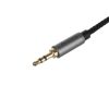 3.5mm AUX kábel - autóhoz, fejhallgatóhoz, hangszóróhoz - aranyozott csatlakozóval