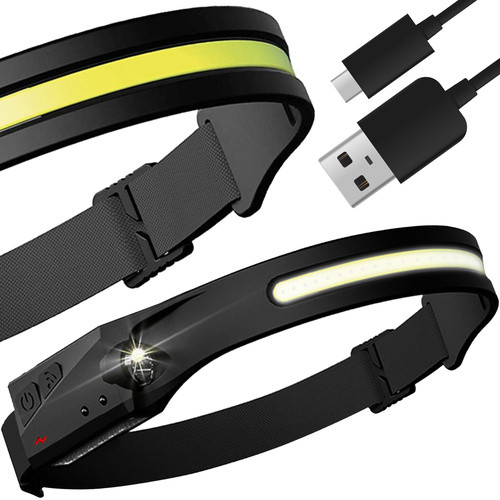 USB töltésű LED fejlámpa - Trizand 21652
