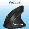 Vezeték nélküli függőleges egér - Ergonómikus design - Optikai szenzor - 6 gomb - USB vevőegység - Fekete