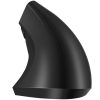 Vezeték nélküli függőleges egér - Ergonómikus design - Optikai szenzor - 6 gomb - USB vevőegység - Fekete