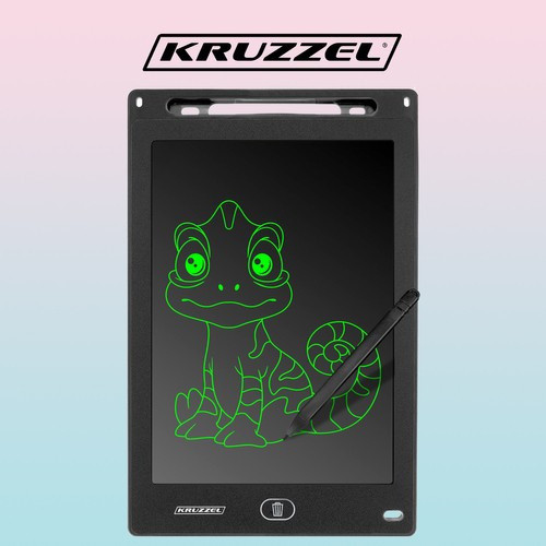 12 colos rajztábla fekete KRUZZEL 22456
