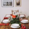 Karácsonyi díszajtókoszorú díszítő ornamentális 60cm vastag XXL