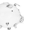Üveg malacpersely 22588 - ajándék gyerekeknek, pénzgyűjtő, dekoráció, piggy bank, üveg persely, malac alakú persely