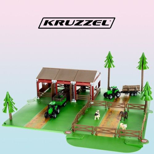 Állatos farm játékautókkal 22404