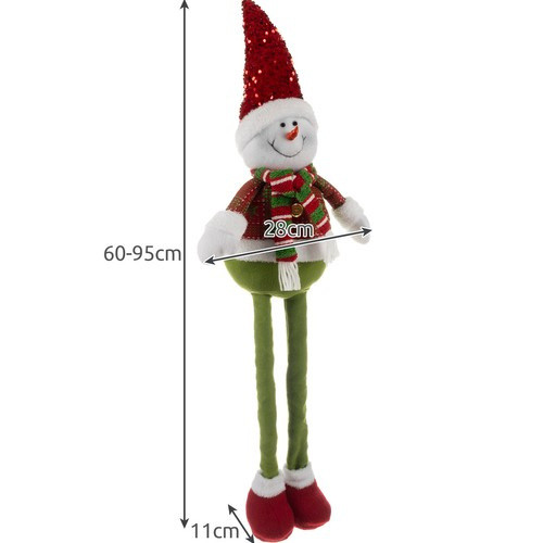 Karácsonyi hóember - teleszkópos 95cm Ruhhy 22331