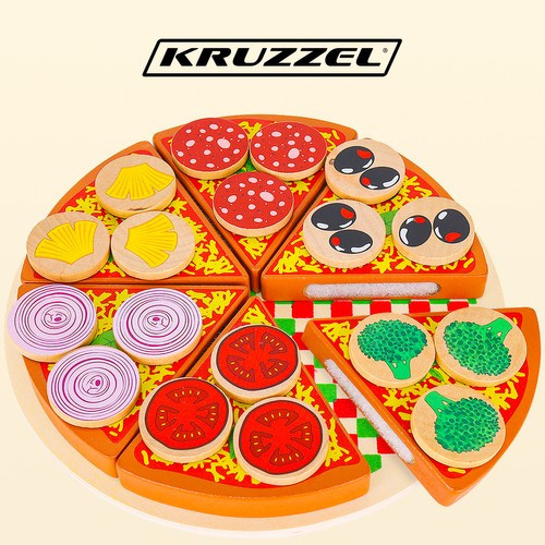 Fa pizza készlet - 22471