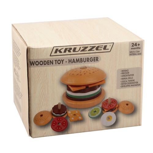 Fa hamburger készlet 22673 - Kruzzel