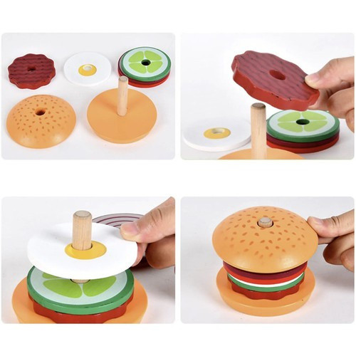 Fa hamburger készlet 22673 - Kruzzel