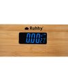 Fa burkolatú LCD fürdőszobai mérleg - Ruhhy 22522
