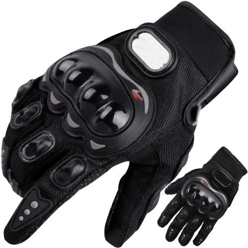 Extra Nagy Méretű Motoros Kesztyű 22632 - Fekete - Vízálló - Kényelmes - Motoros Kesztyű - Kiváló Fogás - Kézvédő