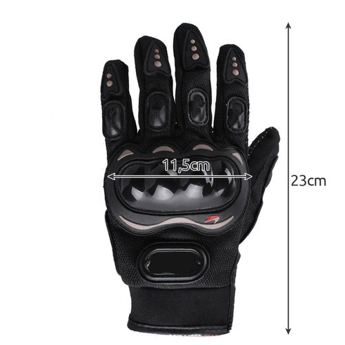 Extra Nagy Méretű Motoros Kesztyű 22632 - Fekete - Vízálló - Kényelmes - Motoros Kesztyű - Kiváló Fogás - Kézvédő