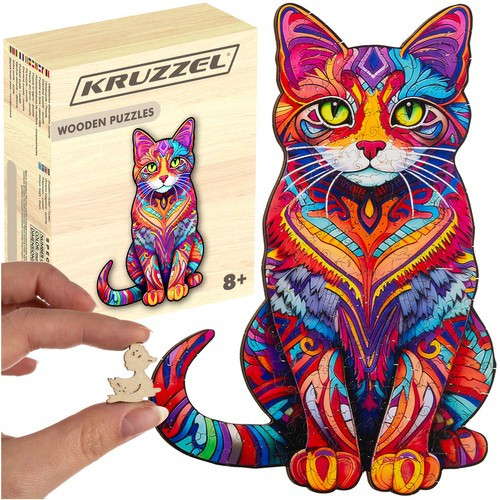 Fa kirakó - Kruzzel 22878 kirakó, puzzle, fa játék, logikai játék, 1000 darabos kirakó, gyerek játék, kreatív játék