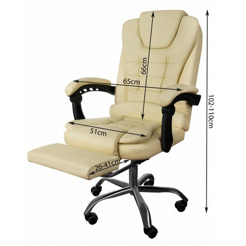 Irodai szék lábtartóval - Malatec 23287