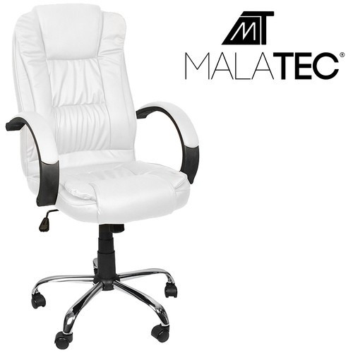 Iroda szék, öko-bőr - fehér, Malatec 23240