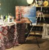 Festőállvány 23669 - festés, rajzolás, művészet, kreatív hobbi, állítható magasság, könnyen összecsukható, stabil talpú